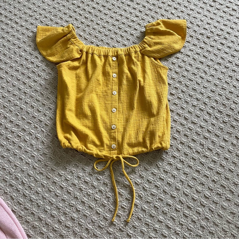 Madewell Yellow Blouse